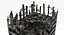 3d destroyed ruined building model