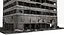 3d destroyed ruined building model