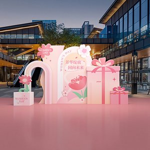 Display Womens Day Goddess Day Gift Festival Shopping Mall Commercial 3D model