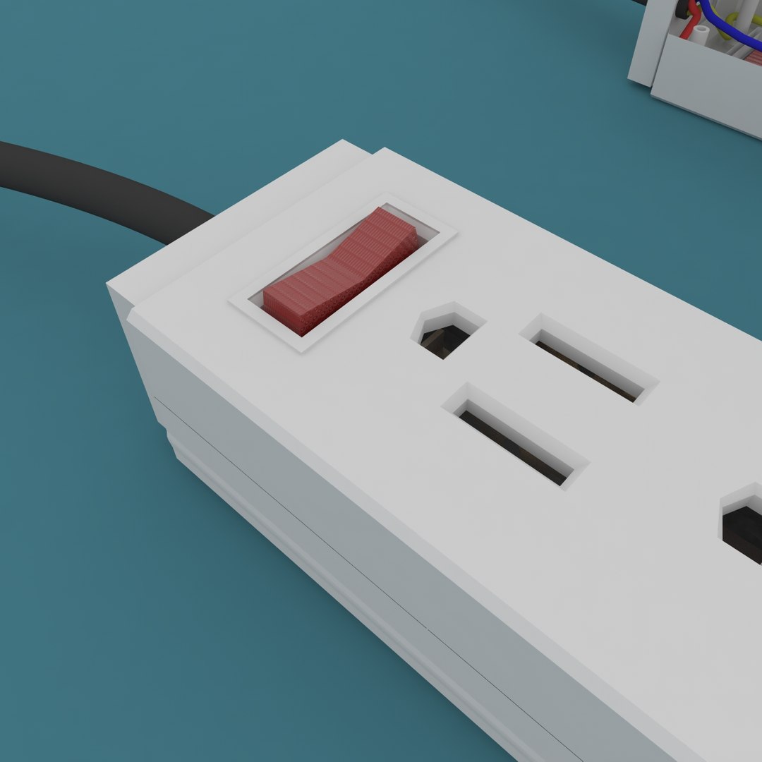 3D Plug Multiplug Model - TurboSquid 1325966
