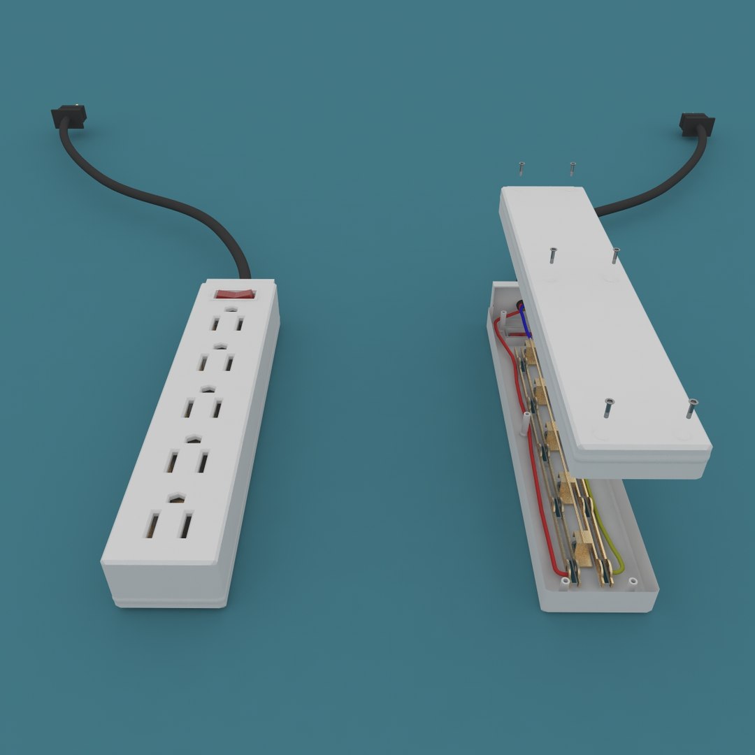 3D Plug Multiplug Model - TurboSquid 1325966