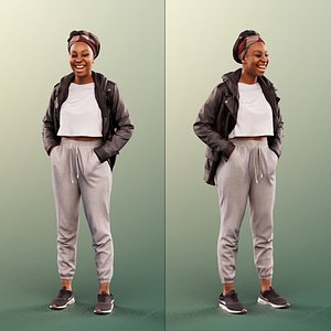 12040 Rae - Black Woman Standing And Laughing