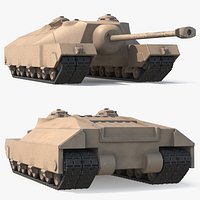 WWII Armored Artillery Vehicle Desert Used Simplified