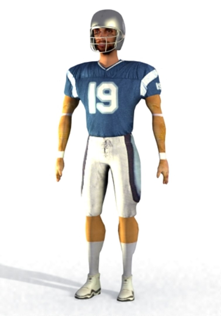 3d Football Player Model