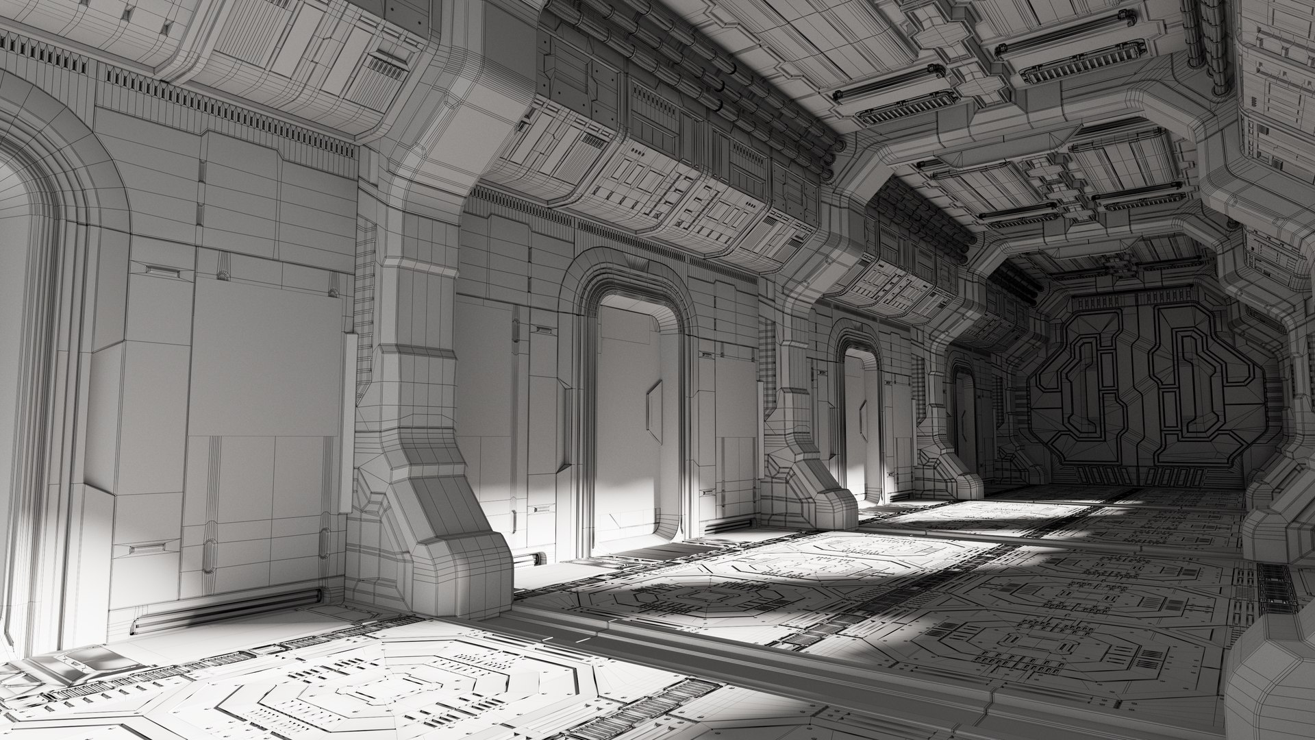 Futuristic Sci-fi Corridor in Space Station 3D model https://p.turbosquid.com/ts-thumb/cV/aTiXeS/cO/wire03/png/1774703907/1920x1080/fit_q87/45a3ddb49610c52c0060cc45b6c56035520c032e/wire03.jpg