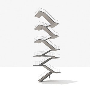 Brutalist Stairs 11s model