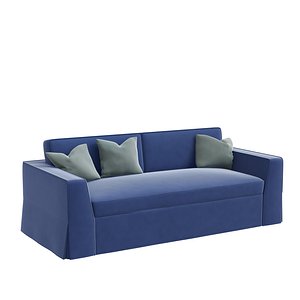 Promemorian blue sofa by Romeo Sozzi