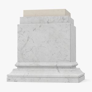 3D Marble Pedestal