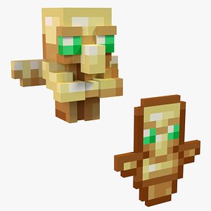Minecraft Totem Of Undying model