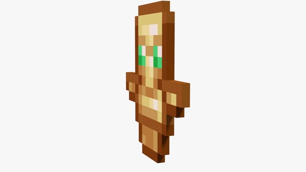 modelo 3d Tótem de Minecraft de la inmortalidad - TurboSquid 1931234