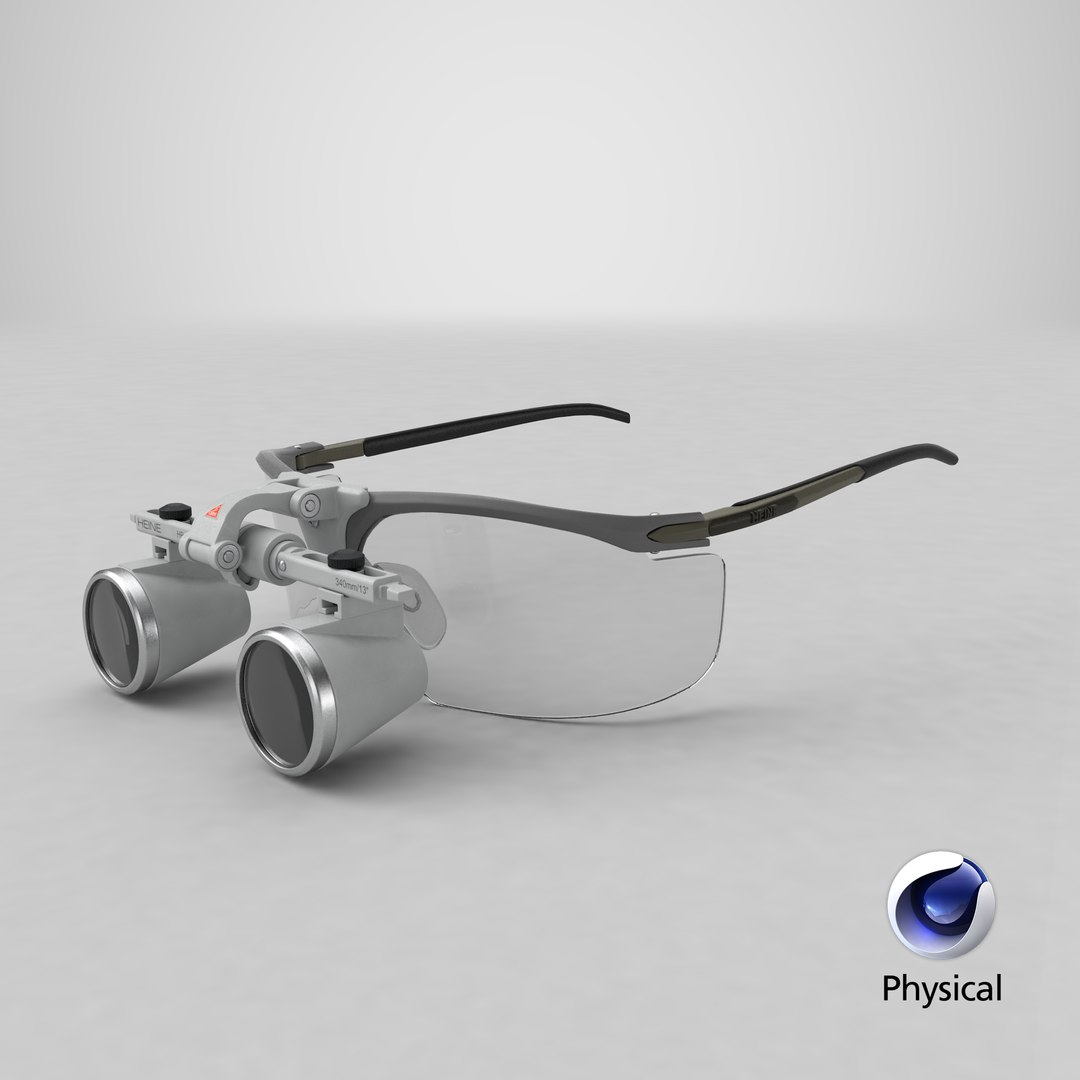 Heine Dental Binocular Loupes 3D model TurboSquid 2020188
