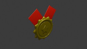 medal icon 2 3D model