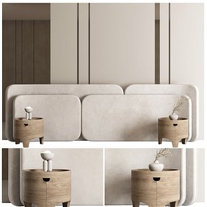 Headboard Wall Panel Composition 25 3D model