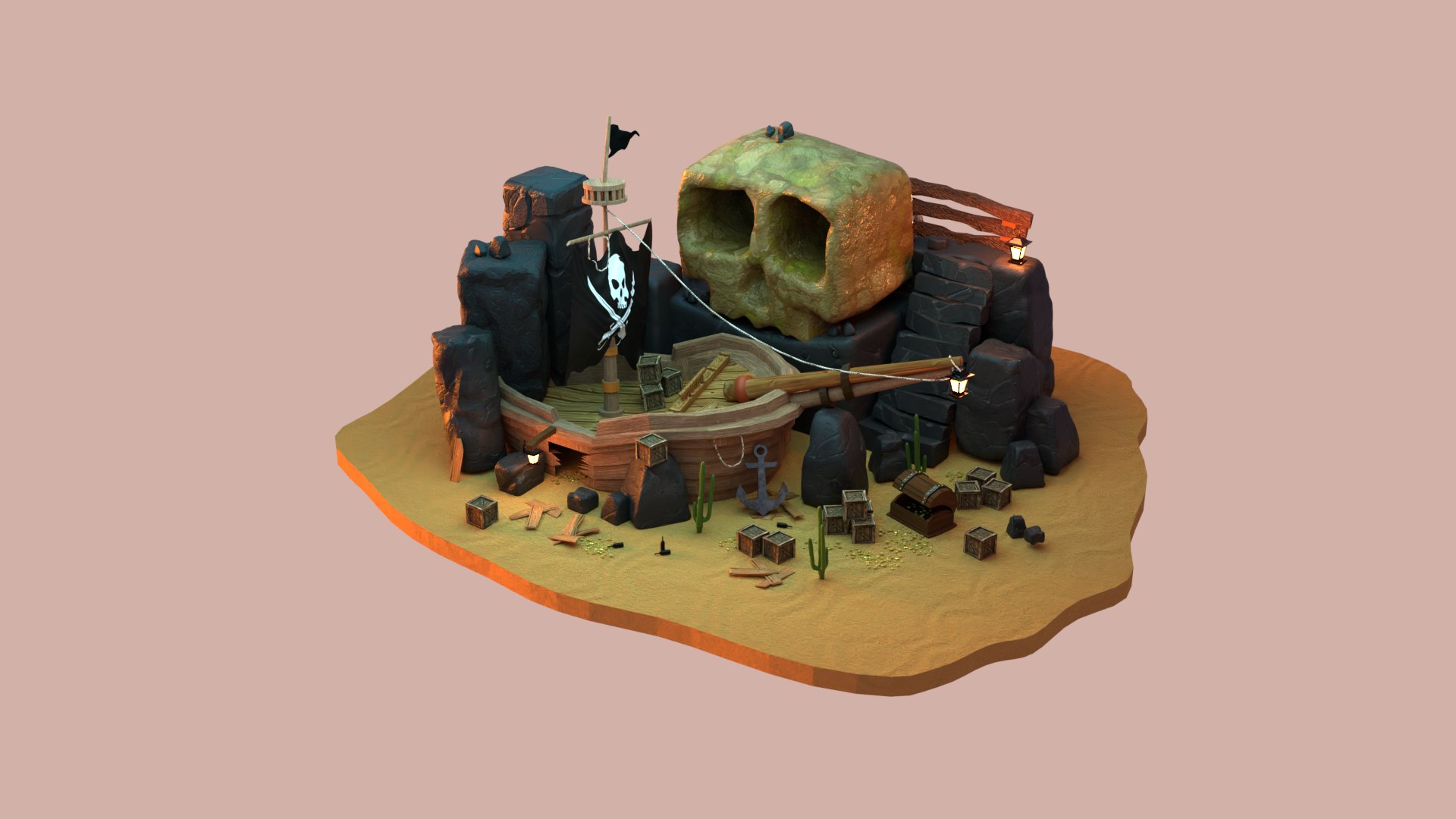 Lost pirate treasure diorama blender render 3D model https://p.turbosquid.com/ts-thumb/cV/lTA8nR/C9/cycles/png/1659596936/1920x1080/fit_q87/c23778da9a0b3683e26740cdc1e30401f5be8be5/cycles.jpg