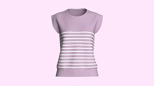 3D model Girls Sleeveless Top