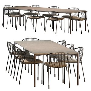 Plano table Tidal chair
