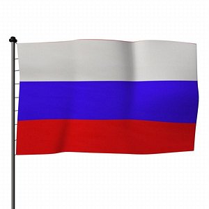 Bandeira da Rússia animada Modelo 3D - TurboSquid 1614458