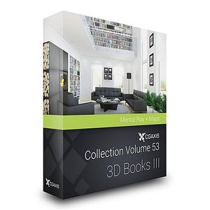 CGAxis Models Volume 53 3D Books III MENTAL RAY