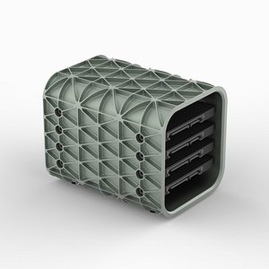 Aero Space Hard Drive Enclosure - SSD - 4 Drive - Light