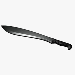 3D Machete Kukri model