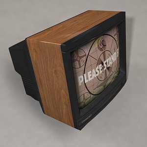 Old Tube Television and VHS Tape