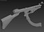 highpoly japanese submachine 3D model