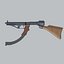 highpoly japanese submachine 3D model