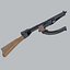 highpoly japanese submachine 3D model