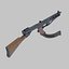highpoly japanese submachine 3D model