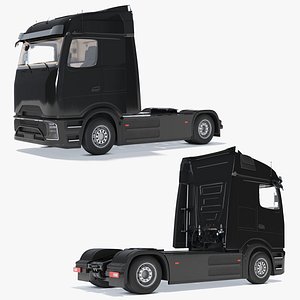 Electric Semi Truck Cab 2024 Black