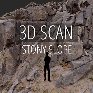3d scan stony slope