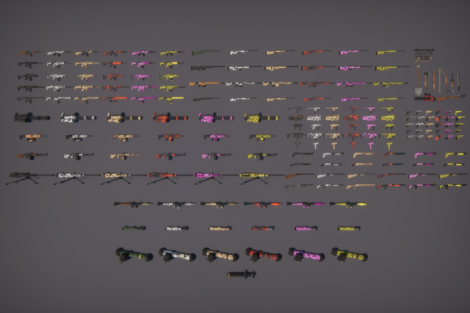3D Low Poly FPS Bundle model https://p.turbosquid.com/ts-thumb/cW/5EDRkv/nA/w2/png/1689177617/1920x1080/fit_q87/28d7facdae64d6d0f7629b4e7ad6374bafe52c08/w2.jpg