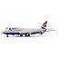 Boeing 747-300 British Airways 3D Model