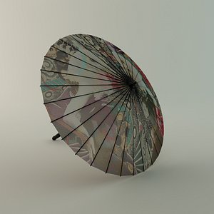 3ds max chinese umbrella