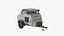 Travel Trailer Teardrop Grey 3D model