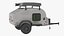 Travel Trailer Teardrop Grey 3D model