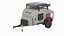 Travel Trailer Teardrop Grey 3D model