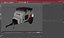 Travel Trailer Teardrop Grey 3D model