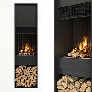 firewood fireplace model
