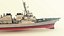 3D uss stout ddg helicopter model