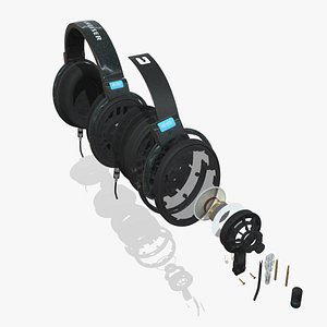 3D Sennheiser HD 600 model