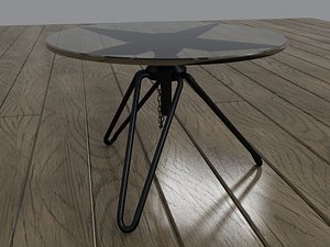 glass metal coffee table max