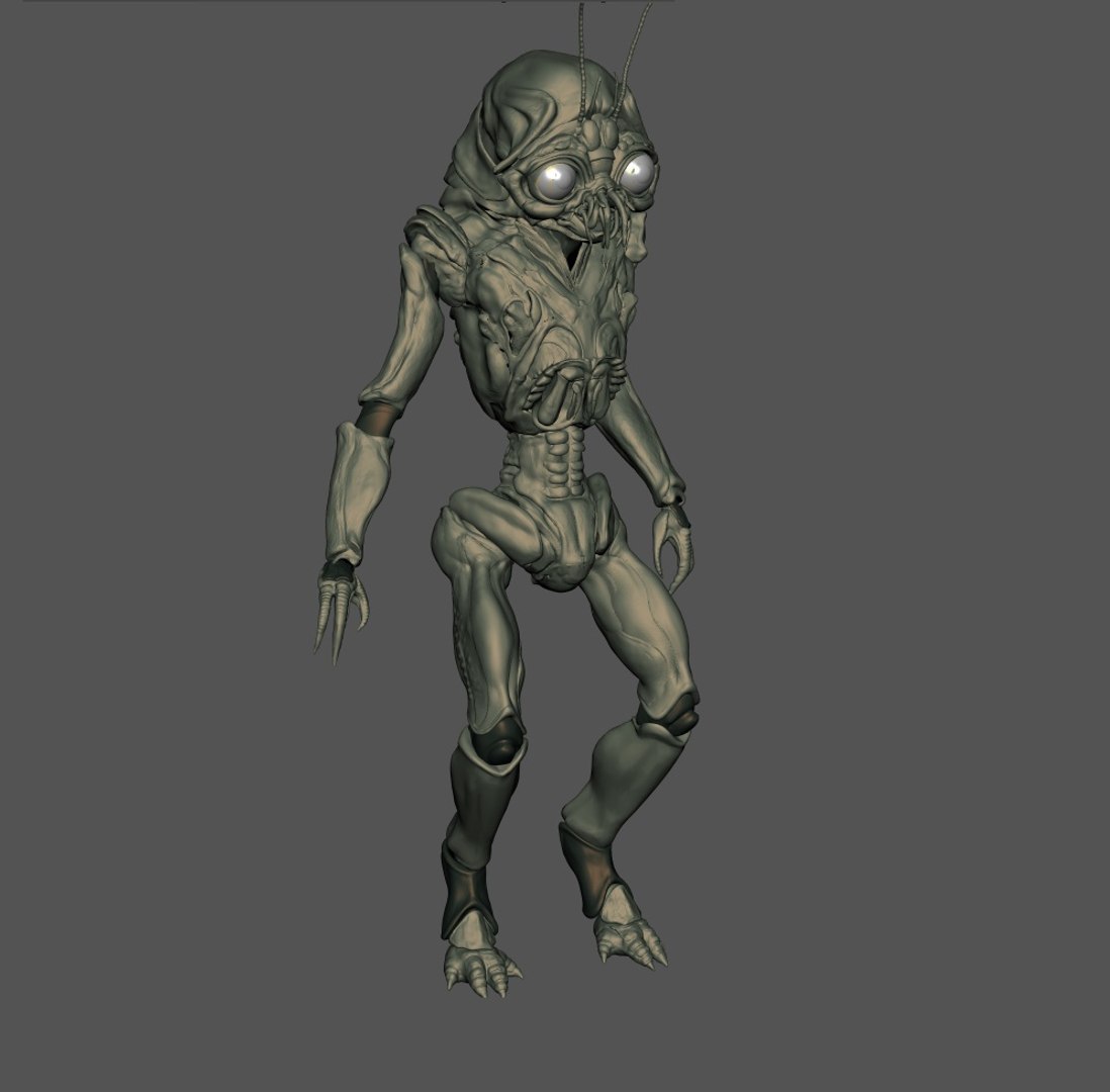 3d alien model