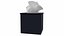 AURI NAVY LEATHER TISSUE BOX