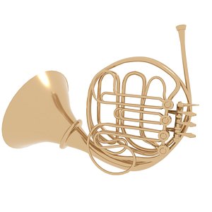 French Horn 3D model