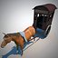 chinese horse carriage 3d model