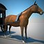 chinese horse carriage 3d model