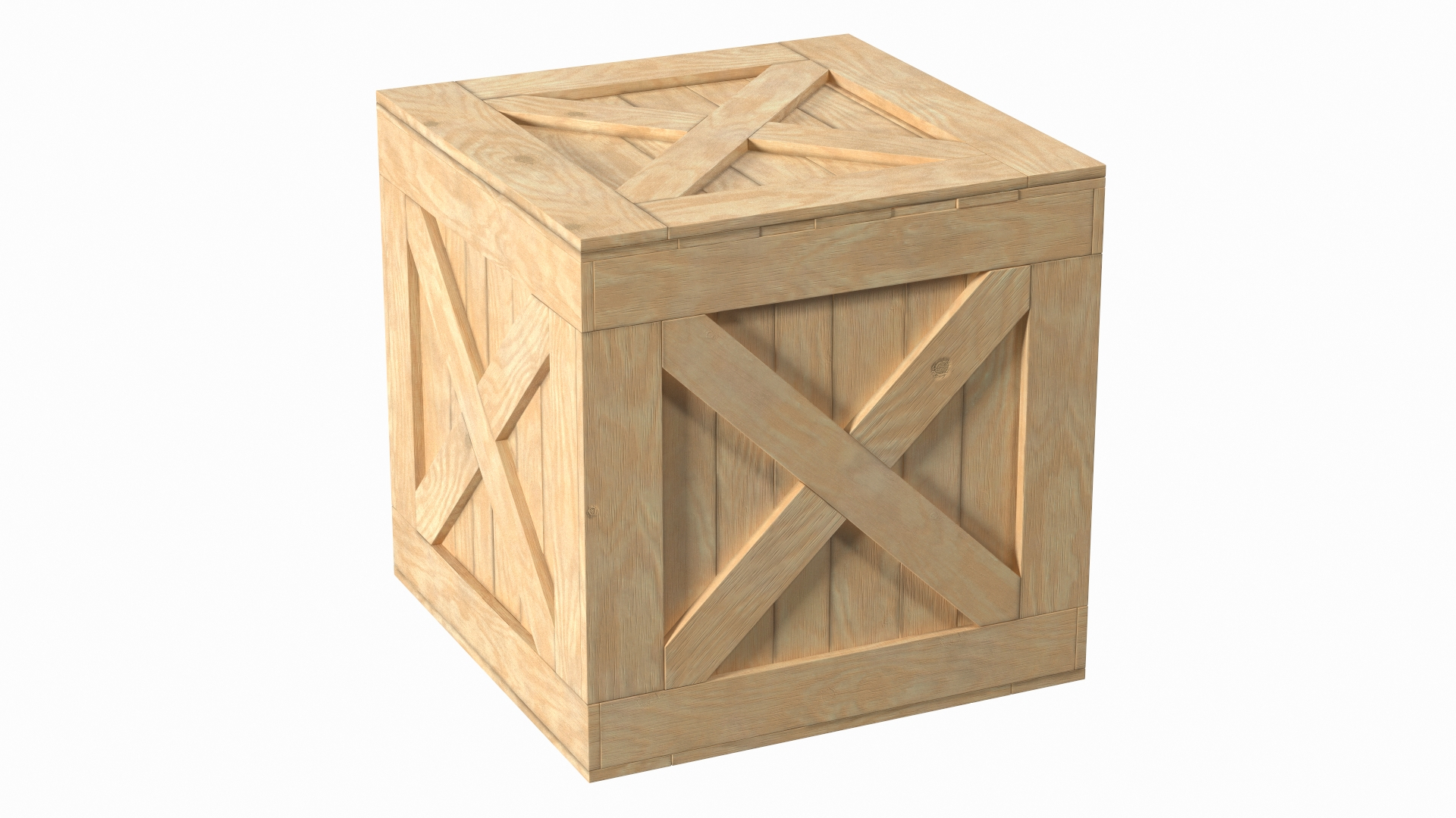 3D Open Wooden Shipping Box - TurboSquid 1863147
