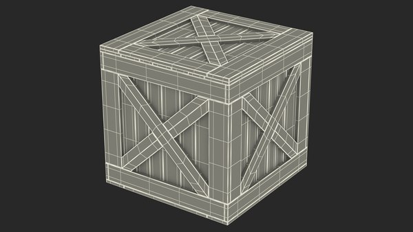 3D Open Wooden Shipping Box - TurboSquid 1863147