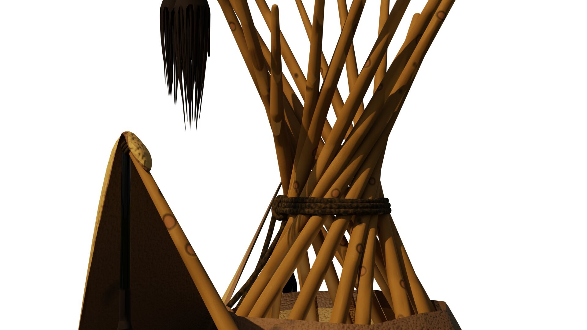 Tepee 3D Model - TurboSquid 1714516